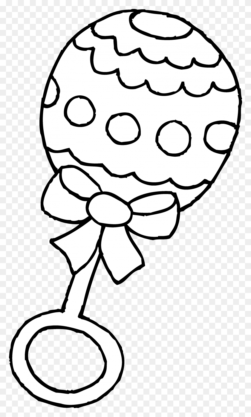 2803x4798 Baby Rattle Black And White Clipart - Reminder Clipart Black And White