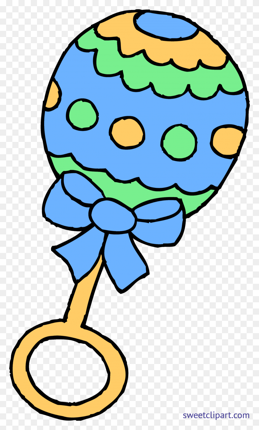 2913x4985 Baby Rattle Boy Blue Clip Art - Rattle Clipart
