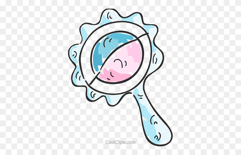 365x480 Baby Rattle Royalty Free Vector Clip Art Illustration - Rattle Clipart