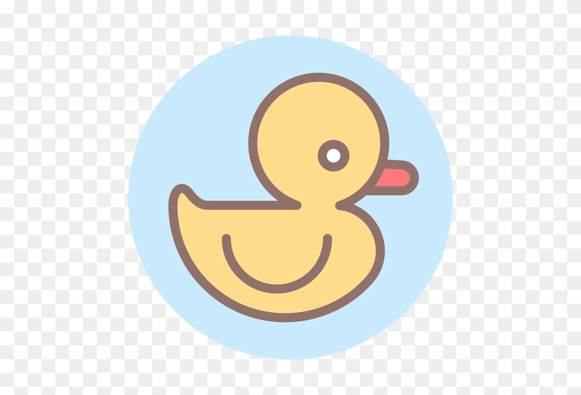 512x512 Baby Rubber Duck Circle Icon - Rubber Duck PNG