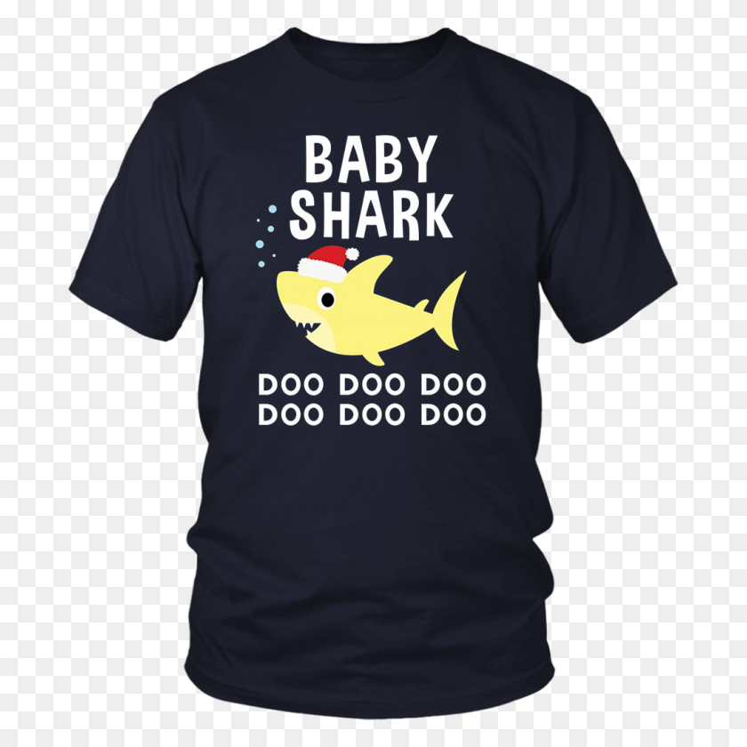 1024x1024 Baby Shark Doo Doo Рождественская Футболка Teezim Quotes - Baby Shark Png