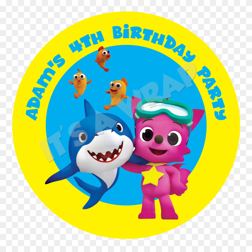 Baby Shark Party Box Stickers Partywraps Baby Shark Clipart