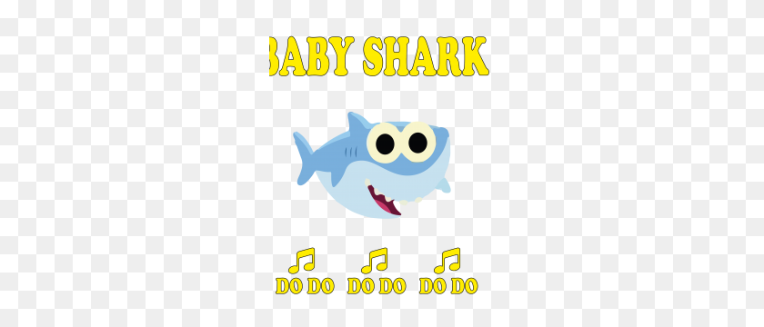 247x300 Baby Shark, Сенсорная Футболка - Baby Shark Png