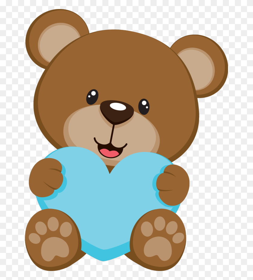 674x870 Baby Shower Bear - Очаровательный Принц Клипарт