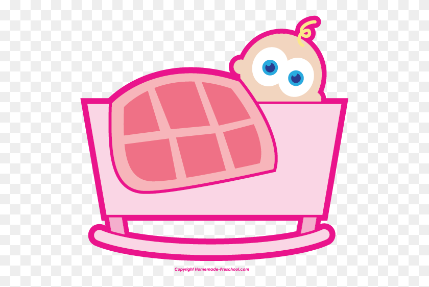 526x502 Baby Shower Clipart - Cradle Clipart