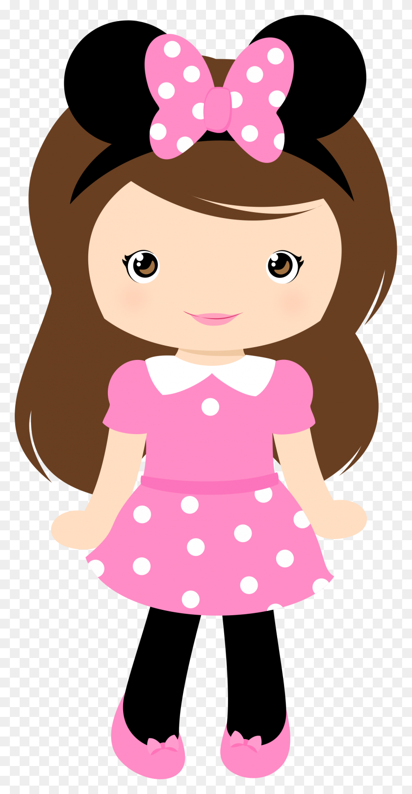 1503x3001 Baby Shower Minnie Girl - Baby Shower Clip Art Girl