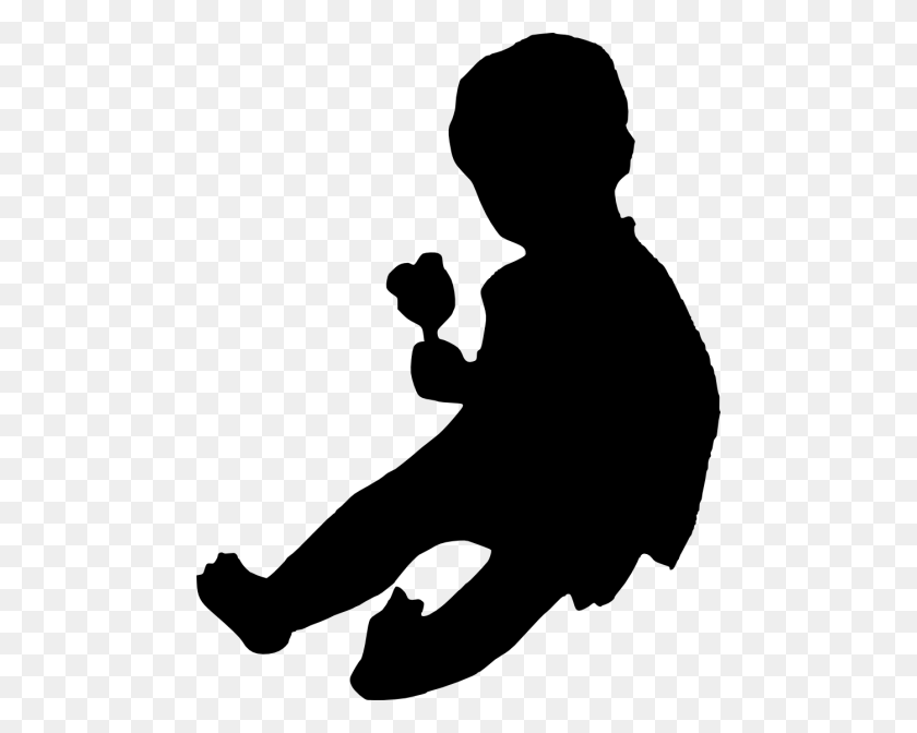 480x612 Baby Silhouette Png Cliparts For Your Inspiration And Presentations - Football Silhouette PNG