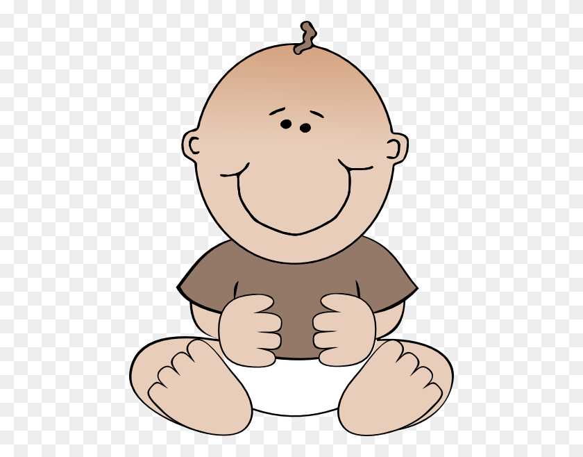 468x598 Baby Sitting Png, Clip Art For Web - Baby Head Clipart