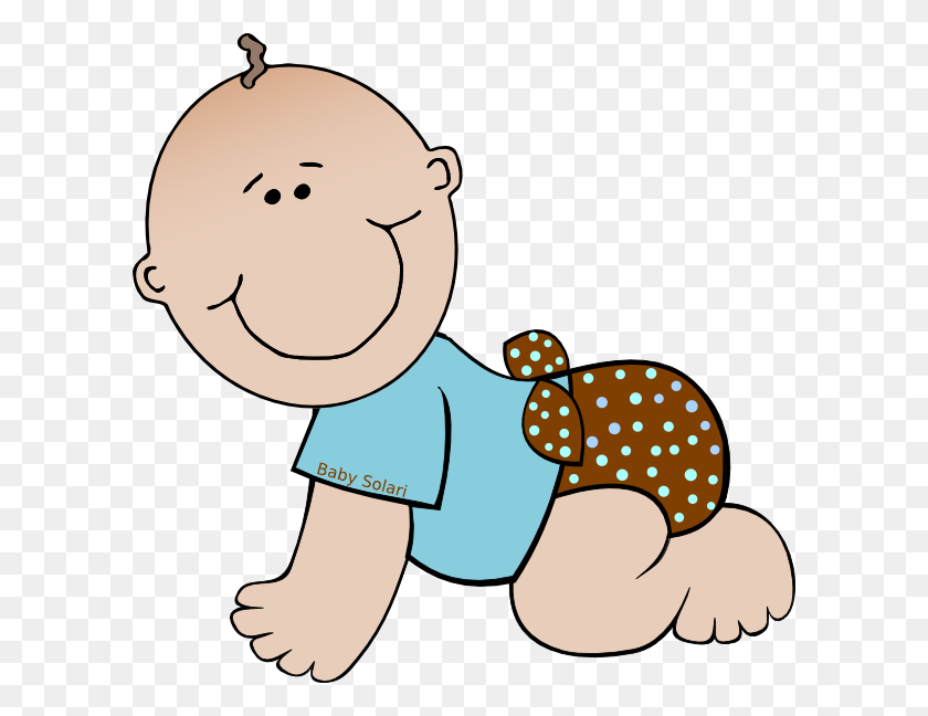 600x588 Baby Solari Polka Dots Clipart - Baby Dress Clipart