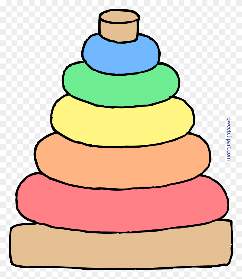3022x3514 Baby Stacking Toy Clip Art - Sharing Toys Clipart