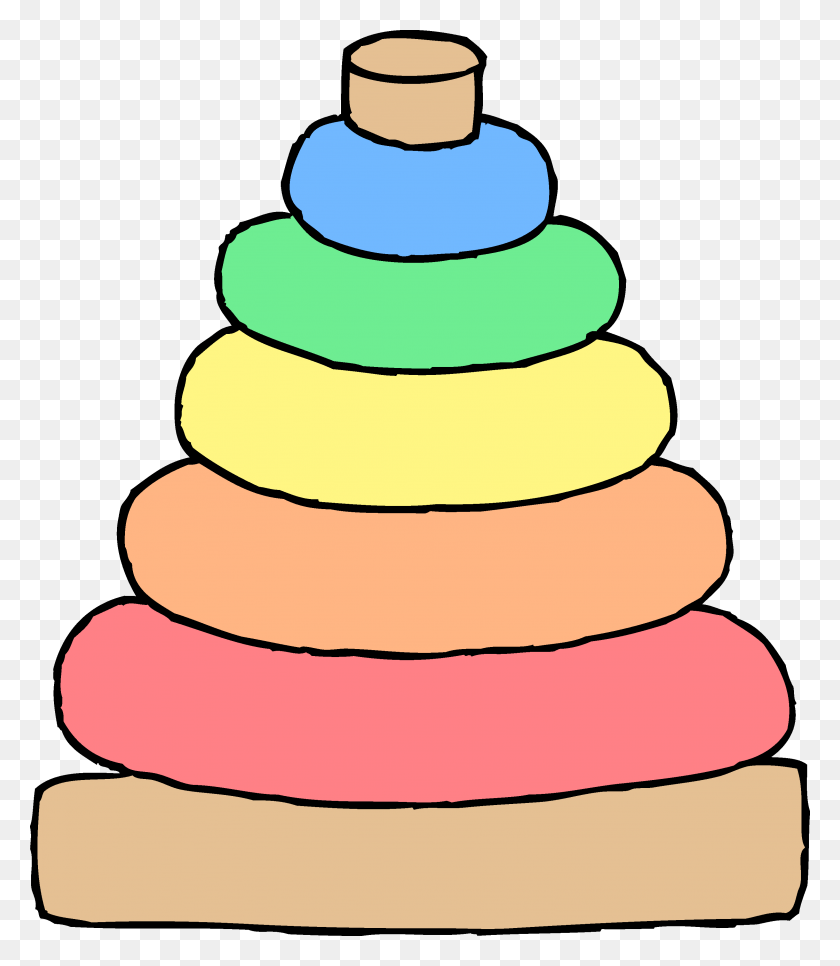 3022x3514 Baby Stacking Toy Clipart - Stack Clipart