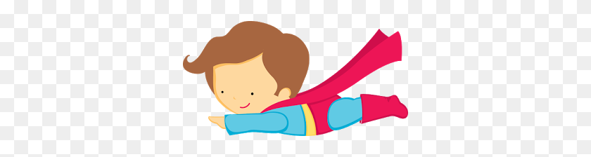 320x164 Детские Супергерои Клипарт Супергерой Educlips - Симпатичный Супергерой Клипарт