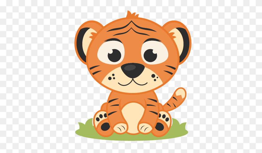 432x432 Baby Tigre Cliparts - Baby Safari Animales Clipart