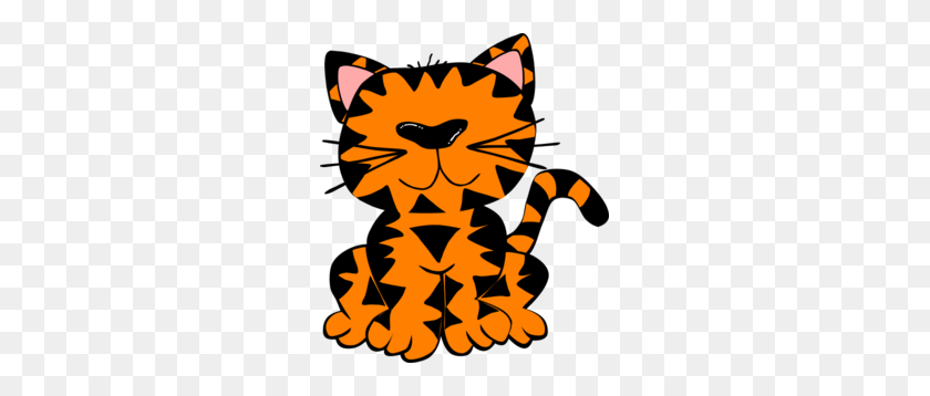 261x298 Baby Tiger With No Eyes Clip Art - Baby Tiger Clipart