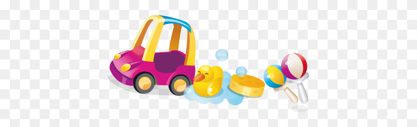 406x196 Baby Toys Clipart Free Clipart - Kids Toys Clipart