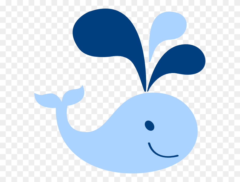 600x578 Baby Whale Clip Art - H2o Clipart