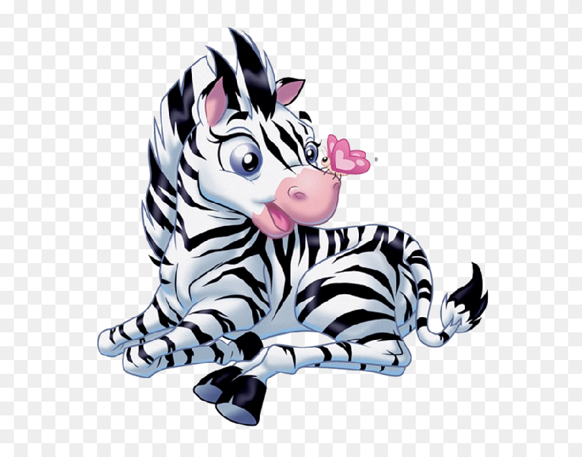 600x600 Baby Zebra Cartoon Clipart - Baby Zebra Clipart