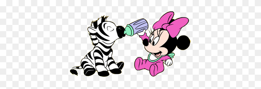 400x226 Baby Zebra Cartoon Image Group - Pink Baby Clipart