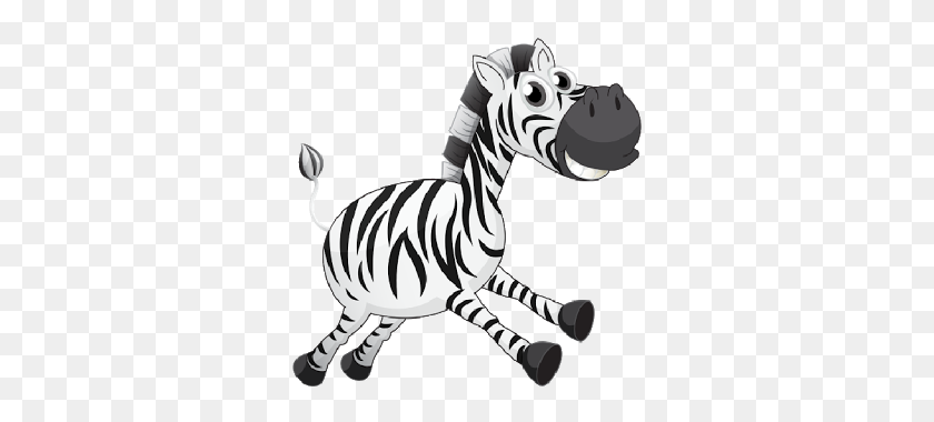 320x320 Baby Zebra Cartoon Image Group - Zebra Clipart Black And White