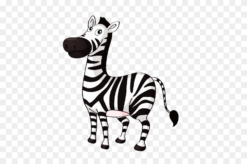 500x500 Baby Zebra Cartoon Image Group - Chinchilla Clipart