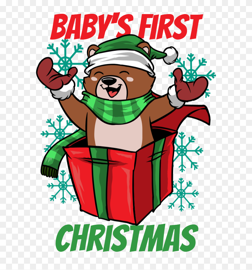 600x841 Baby's First Christmas Udesign Demo T Shirt Design Software - Babys First Christmas Clipart