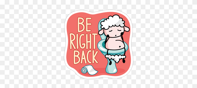 317x317 Back Be Right - Be Right Back PNG