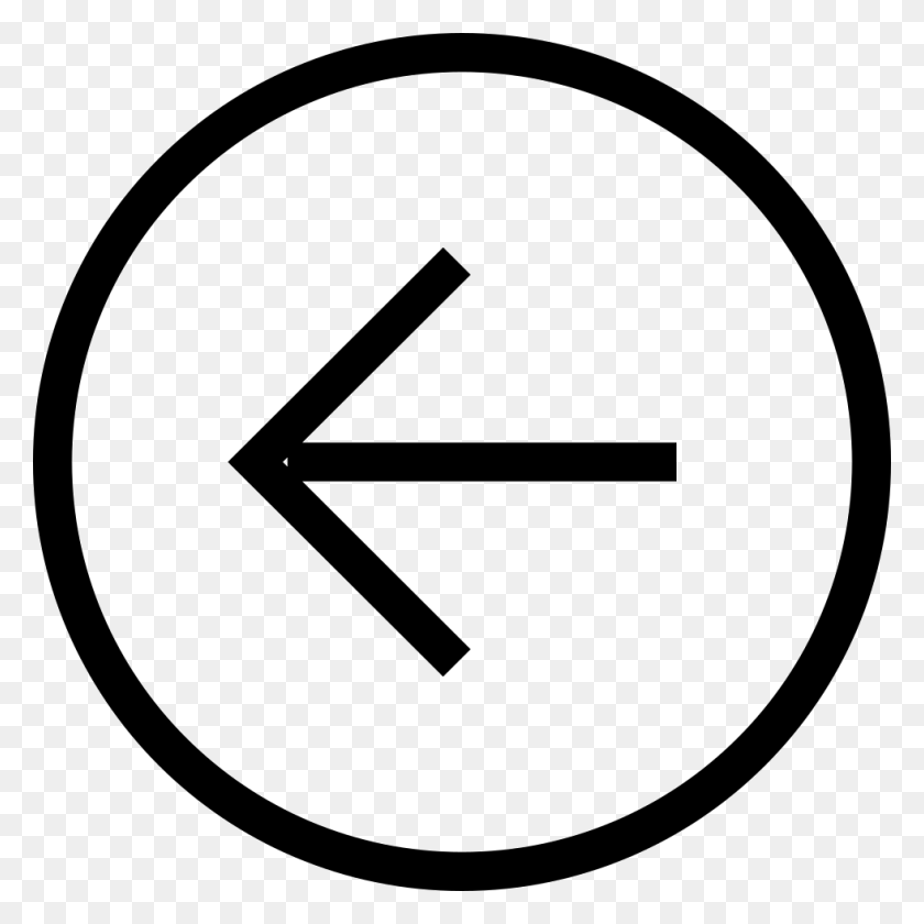980x980 Back Button Circular Left Arrow Symbol Png Icon Free Download - Back Button PNG
