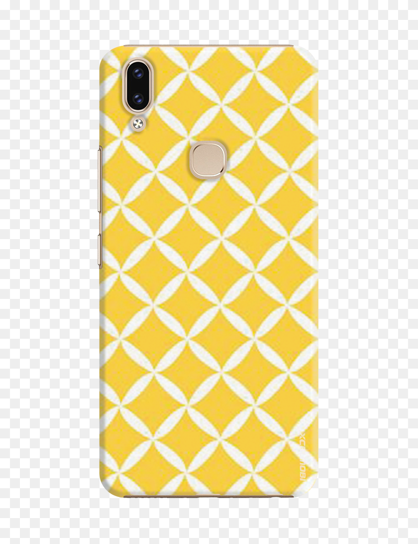 561x1032 Back Cover For Vivo - Gold Pattern PNG