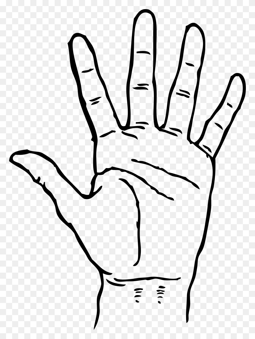 1979x2689 Back Hand Clip Art Free Vector - Raise Your Hand Clipart