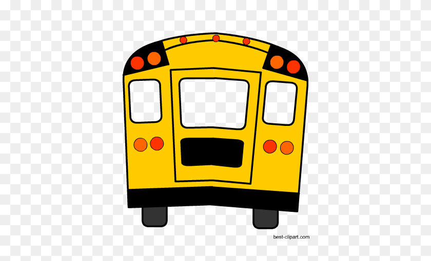 450x450 Back Of School Bus Clipart - School Bus Clipart