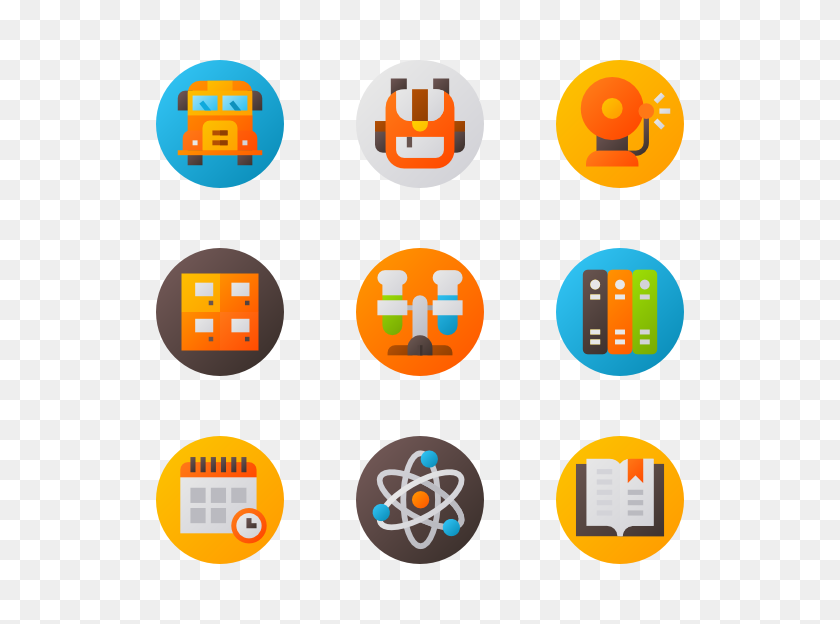600x564 Back To School Icon Packs - Back To School PNG