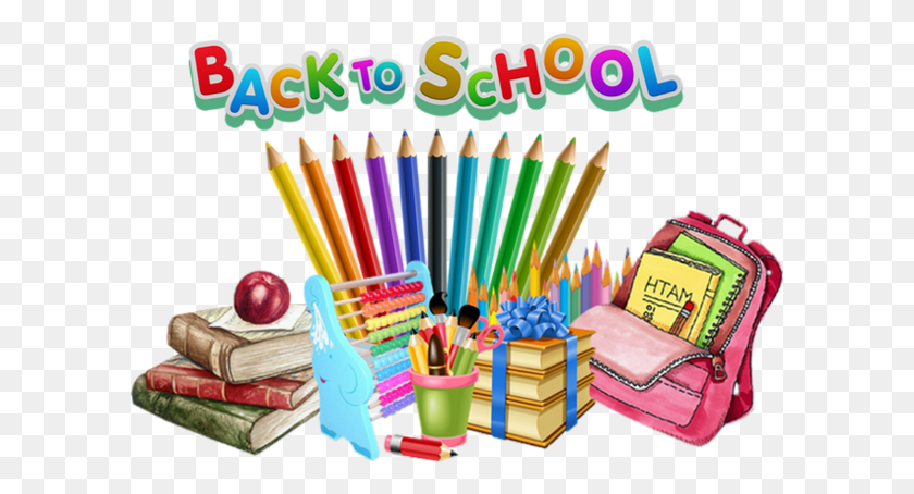 600x394 Back To School Transparent Png Pictures - Back To School Clipart PNG