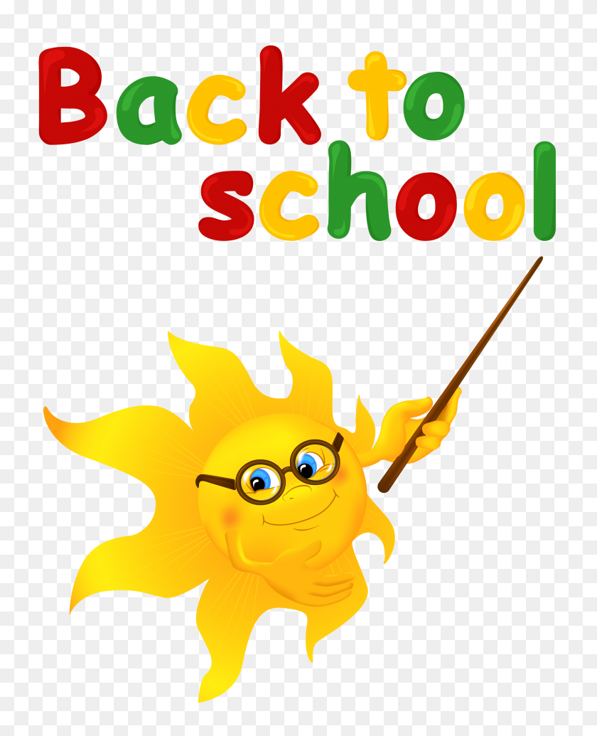 3085x3859 Back To School With Sun Png Clipart - Sun PNG
