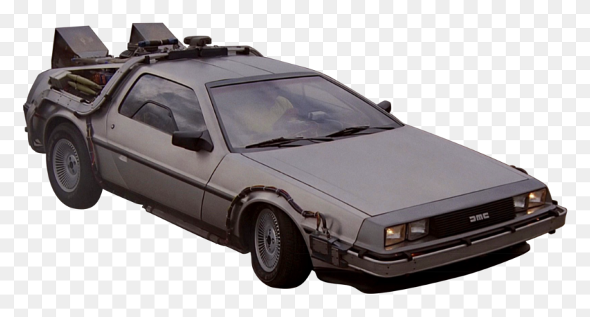 1024x515 Back To The Future Car Png Png Image - Back Of Car PNG
