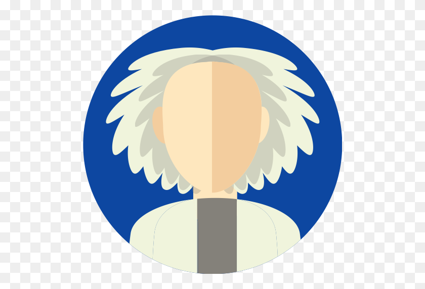 512x512 Back To The Future, Cientist, Doc, Doctor Brown, Emmett Brown - Back To The Future Clipart