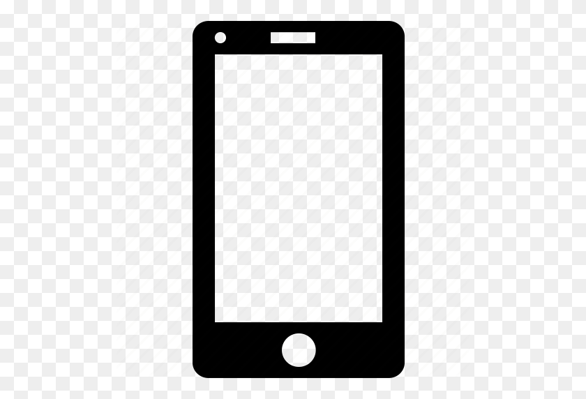 512x512 Фон, Макет, Мобильный, Экран, Сенсорный, Белый Значок - Белый Телефон Png