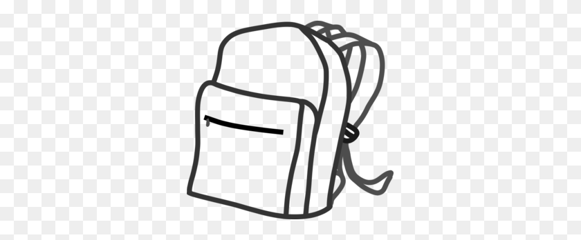 299x288 Backpack Clip Art - School Bag Clipart