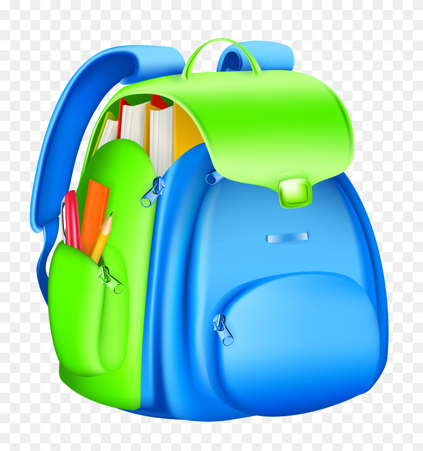 4318x4627 Backpack Clip Art Look At Backpack Clip Art Clip Art Images - Water Games Clipart