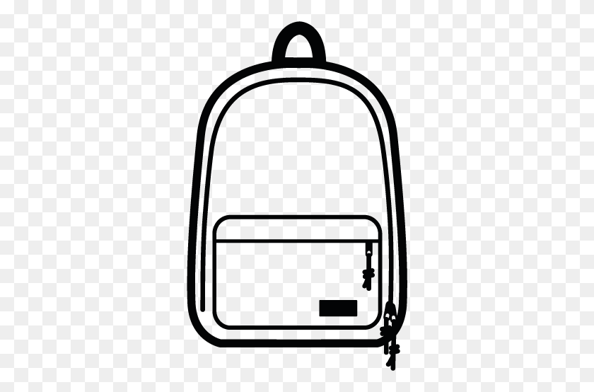 312x494 Backpack Clipart - Hiking Backpack Clipart