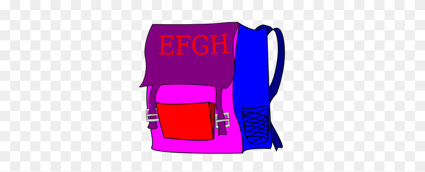 300x281 Backpack Clipart Free - Camping Backpack Clipart