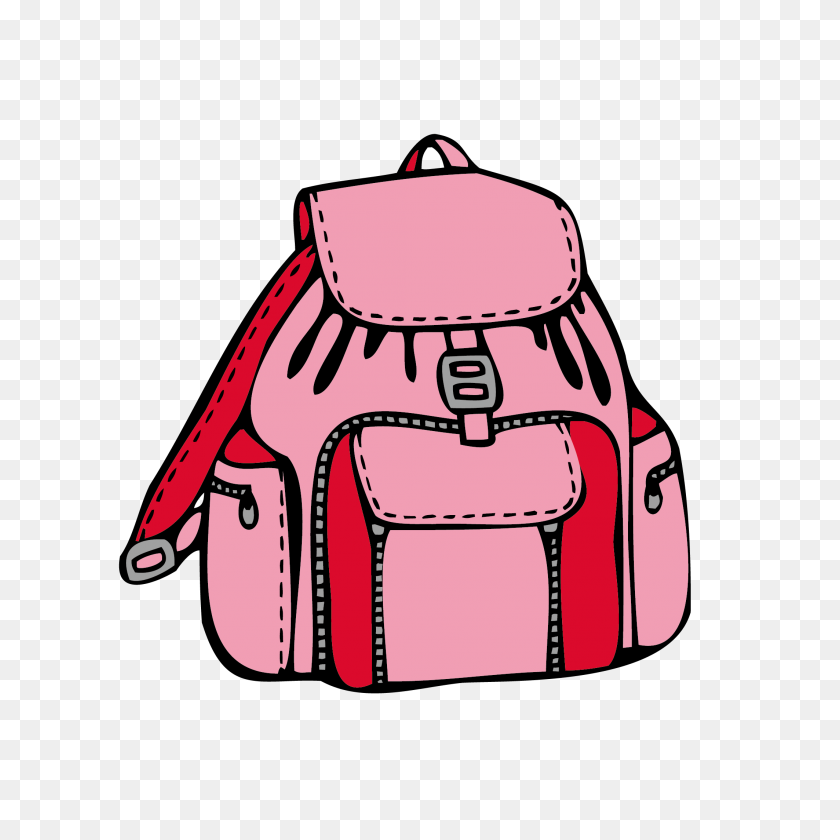2126x2126 Backpack Clipart Pink Backpack - Backpack Clipart PNG