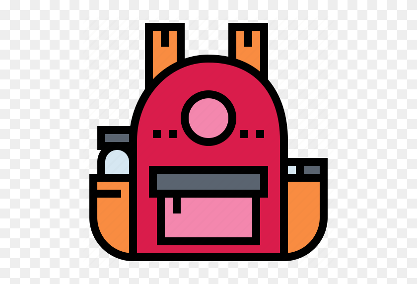 512x512 Backpack, Gym, Luggage, Wellness Icon - Backpack Clipart PNG