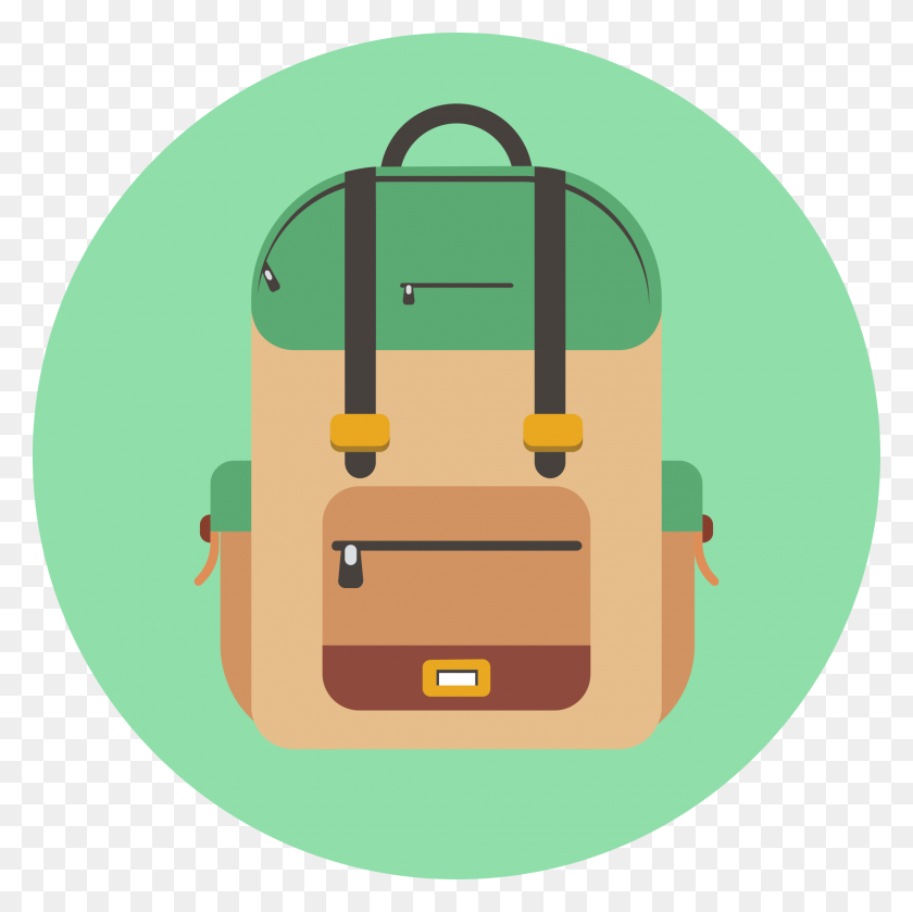 2000x2000 Backpack Icon - Backpack Clipart PNG