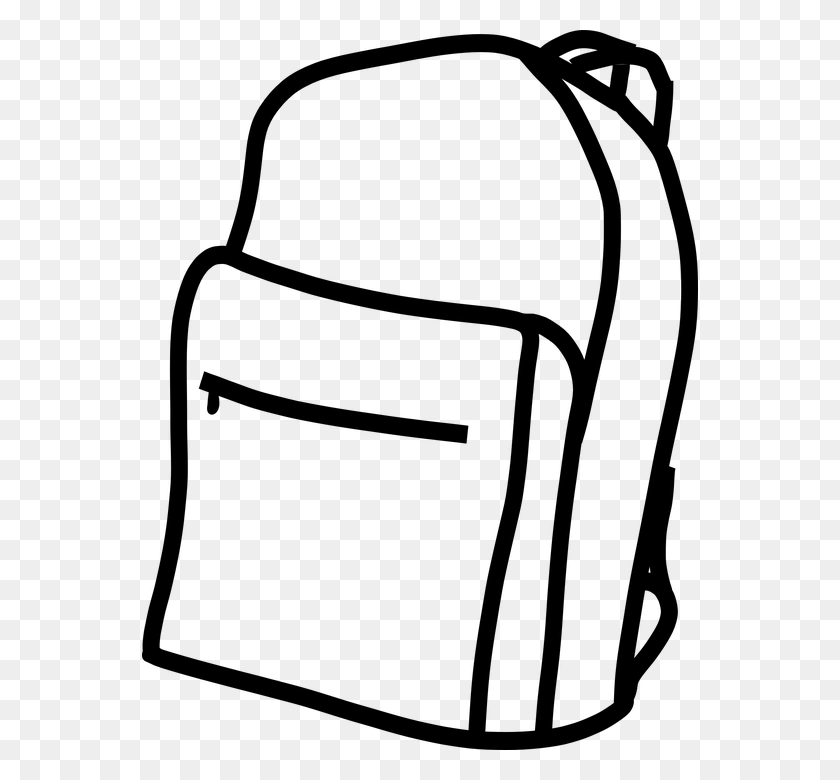 Backpack Outline Clip Art
