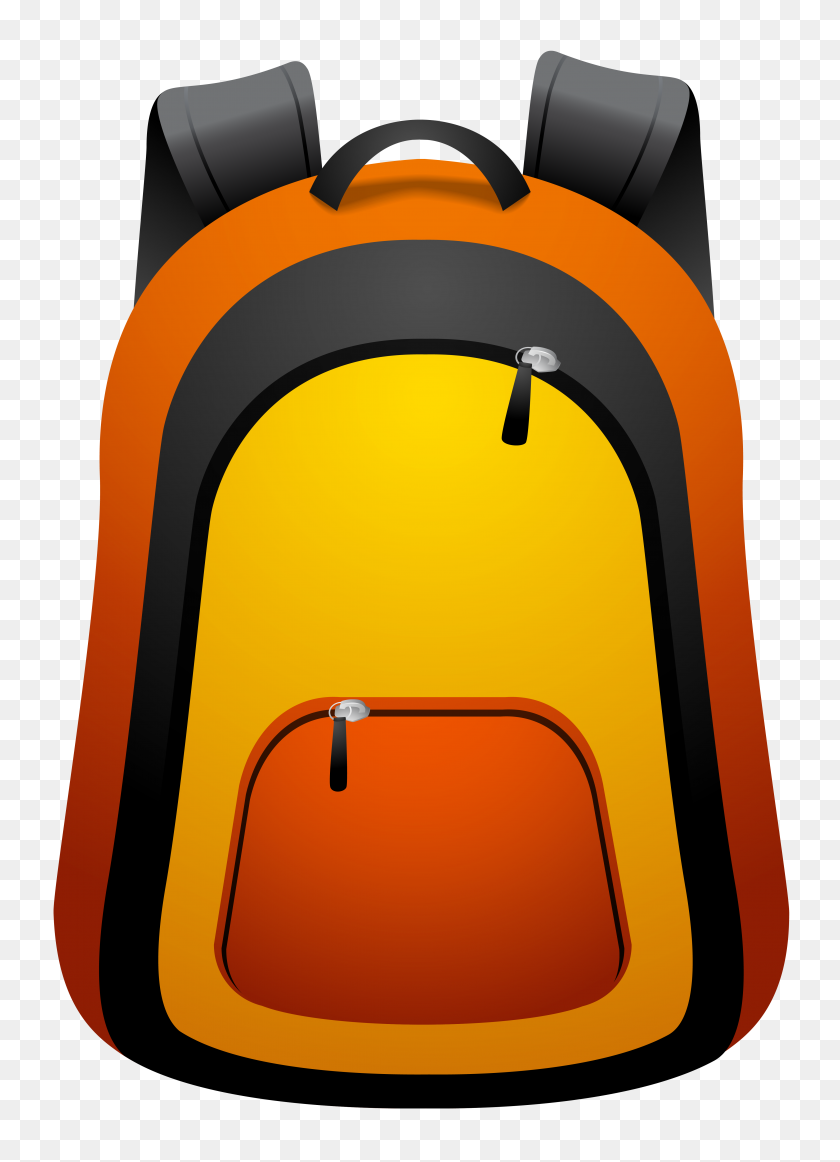4506x6367 Backpack Png Clipart - Backpack Clipart