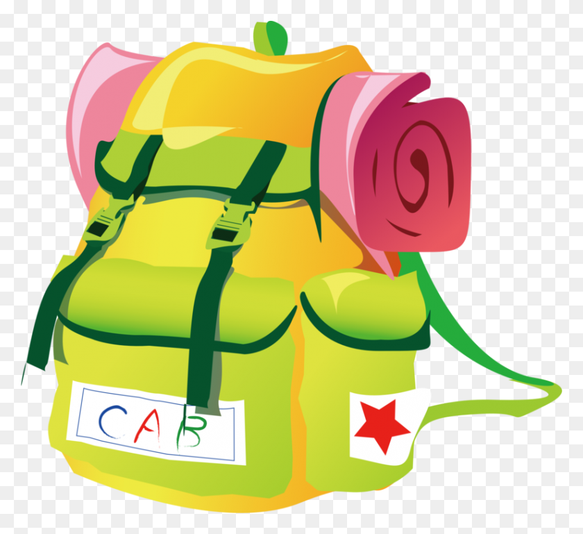 824x750 Backpacking Bag Computer Icons Travel Pack - Sleeping Bag Clipart