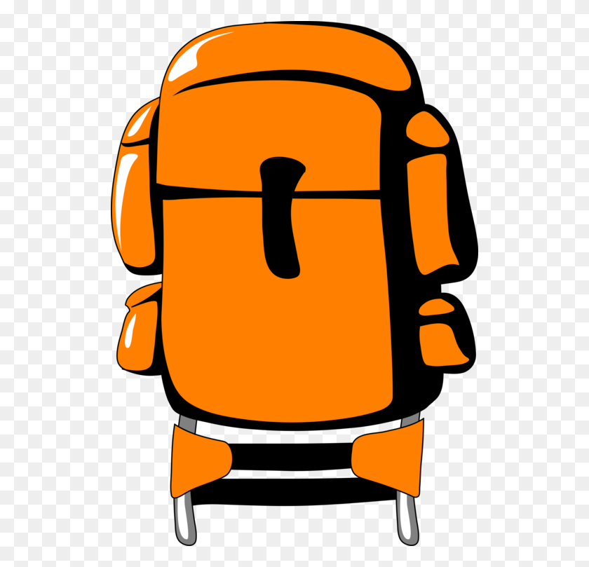 524x749 Backpacking Hiking Baggage - Pack Backpack Clipart