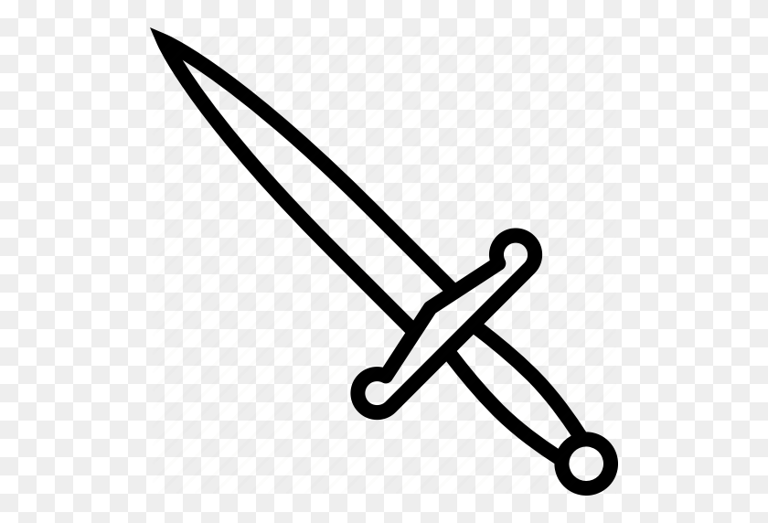 512x512 Backstab, Dagger, Knife, Stab, Stabbing, Sword, Weapon Icon - Clipart Dagger