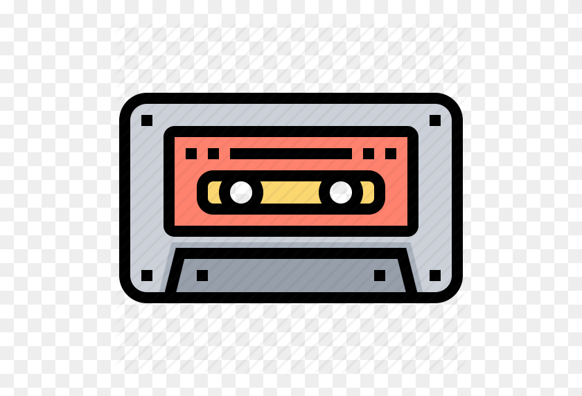 512x512 Backup, Cassette, Electronic, Tape, Technology Icon - Cassette Tape Clipart