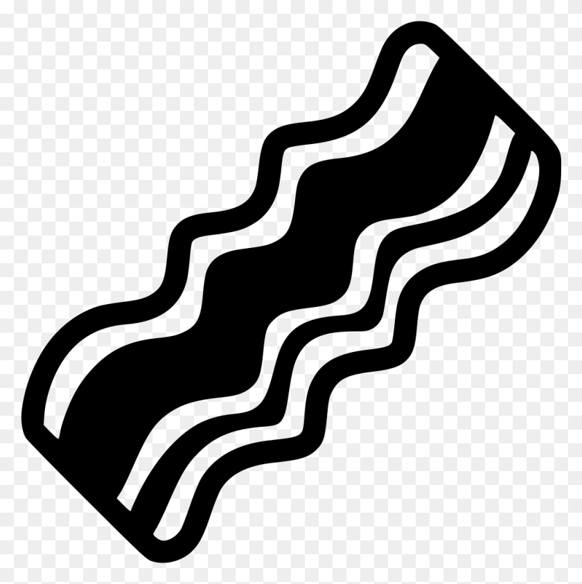 981x986 Bacon Clip Art Images Free - Bacon Clipart Black And White